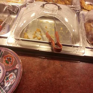 Empty buffet.