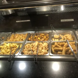 a variety of food items