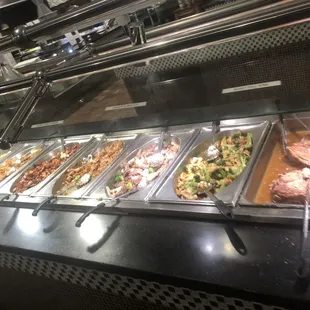 a variety of food items