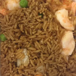 The best shrimp fried rice shrimp lo mein!  Large shrimps and vey tasty!