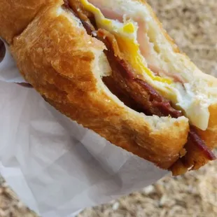 Breakfast sandwich croissant...yummm