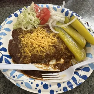 Bunless Bacon Cheese Burger with chili