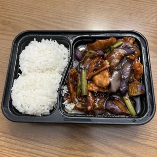 Chicken and eggplant dinner