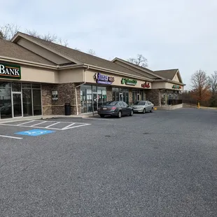 In strip mall
