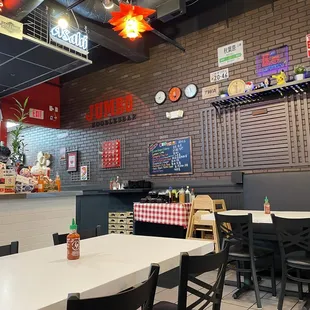 interior, sushi and sashimi