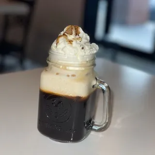 Thai tea with whipped cream
