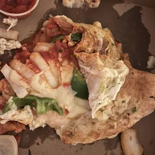Raw calzone
