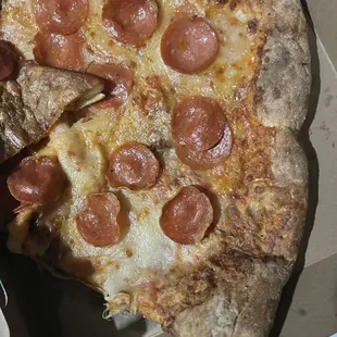 Nasty molded pizza