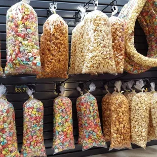 a display of jumbo popcorn in a store