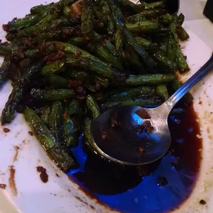 The green beans, this was the half we brought home! Very flavorful!