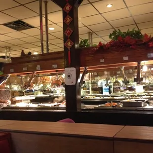 a view of a buffet