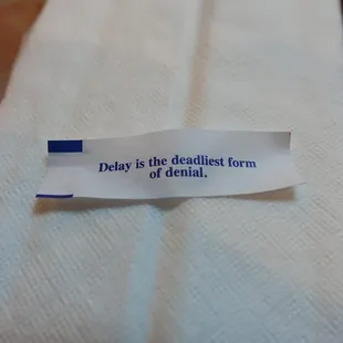 Perhaps this is God telling me I really should stop over-stuffing myself at Chinese buffets (see my review).