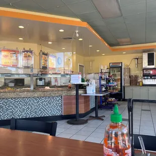 Inside of the restaurant