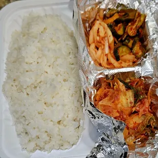 Rice and Kimchi