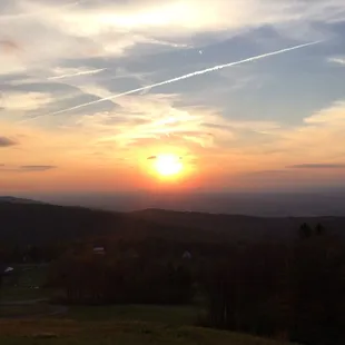 Sunset up at the cross. Gotta enjoy the weather while it lasts!