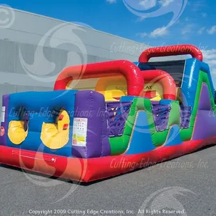 40 ft. 2-lane open Obstacle Course Jumper