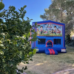 paw patrol bouncy house.