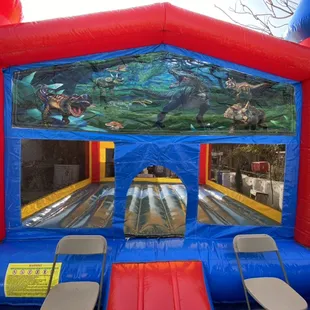 Dinosaur theme bounce house