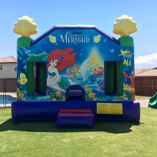 Little mermaid bounce house