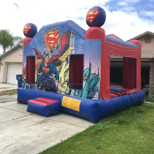 Superman bounce house