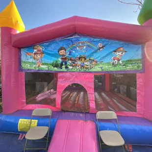 Paw patrol theme bounce house