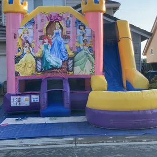 Princess jumper with water slide.