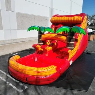 14ft volcano rush water slide