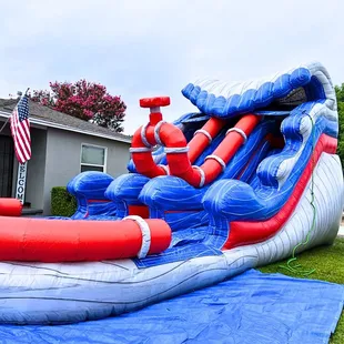15ft Dual Hydro Blast water slide