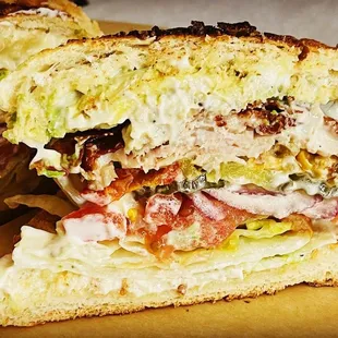 #4. Roast Turkey  Bacon and Avocado Sandwich