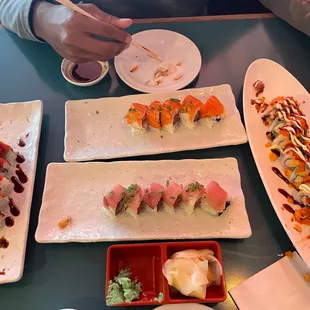 food, sushi and sashimi, sushi, sashimi