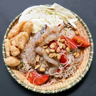 Tum kao poon add shrimp