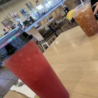 12 Strawberry Iced Green Tea