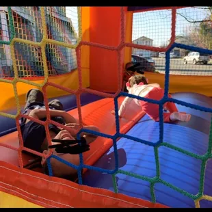 Few kids enjoying themselves in the jumper. Theme was Crayons. The colors went perfectly!