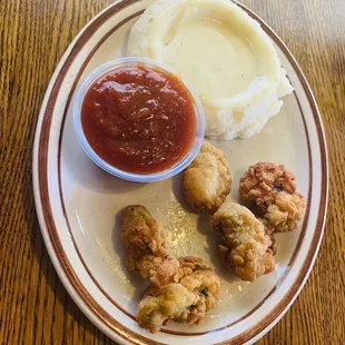 Fried Oysters ( this wasn&apos;t bad however, you literally only get six pieces as the meal)