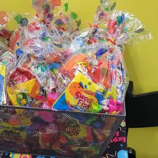 The party bags were filled with great things!