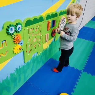 Learn, play, explore on our sensory panels