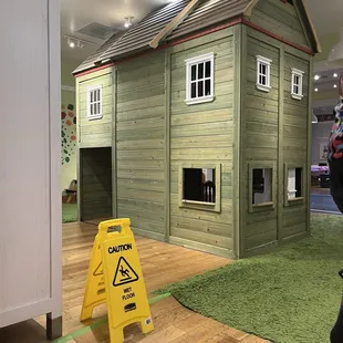 Playhouse inside the building