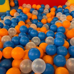 Balls are cleaned by staff