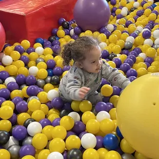 She loves everything about this place from the huge ball pit to the slides &amp; the playhouse