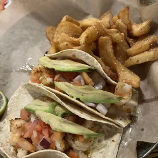 Baja Shrimp Tacos were the perfect pre-race meal!
