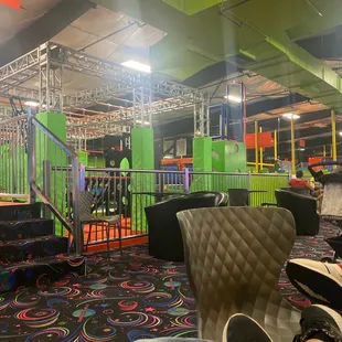 This is the ninja warrior course, broken things on the course and pretty dangerous for kids.