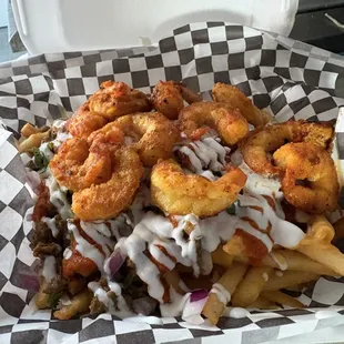 Surf and turf fries