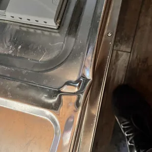 Damaged Samsung Dishwasher David M