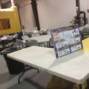One of the 2 party areas