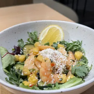Passion fruit shrimp