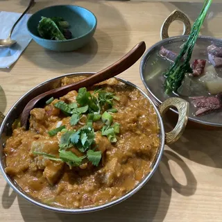 Cured spare ribs stew pot