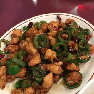 Diced Chicken with Jalapeno