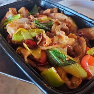 Szechuan Twice Cooked Pork Belly