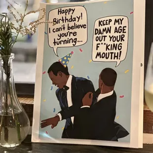 Funny birthday card