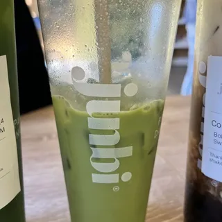 Cold Guava Matcha Latte